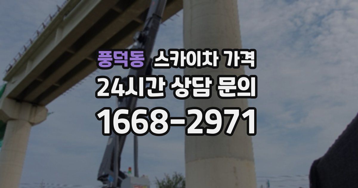 풍덕동 스카이차 가격