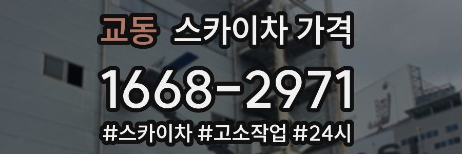 교동 스카이차 가격