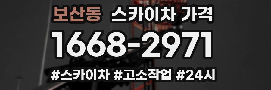 보산동 스카이차 가격