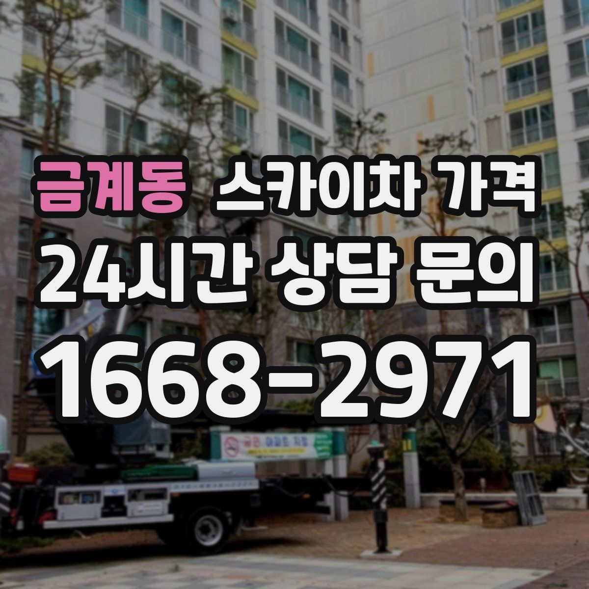 금계동 스카이차 가격