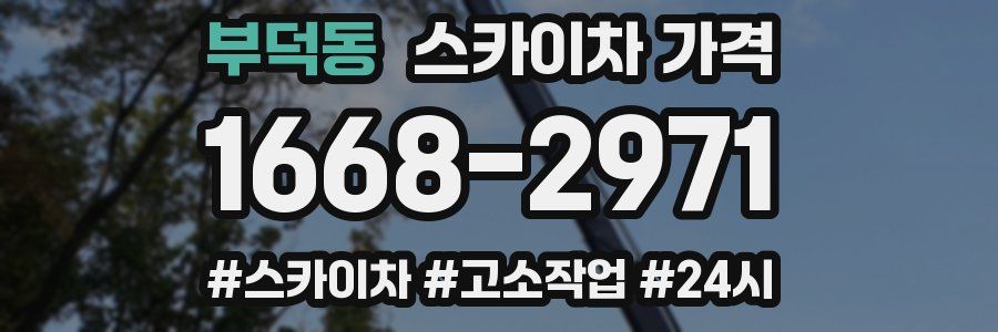 부덕동 스카이차 가격