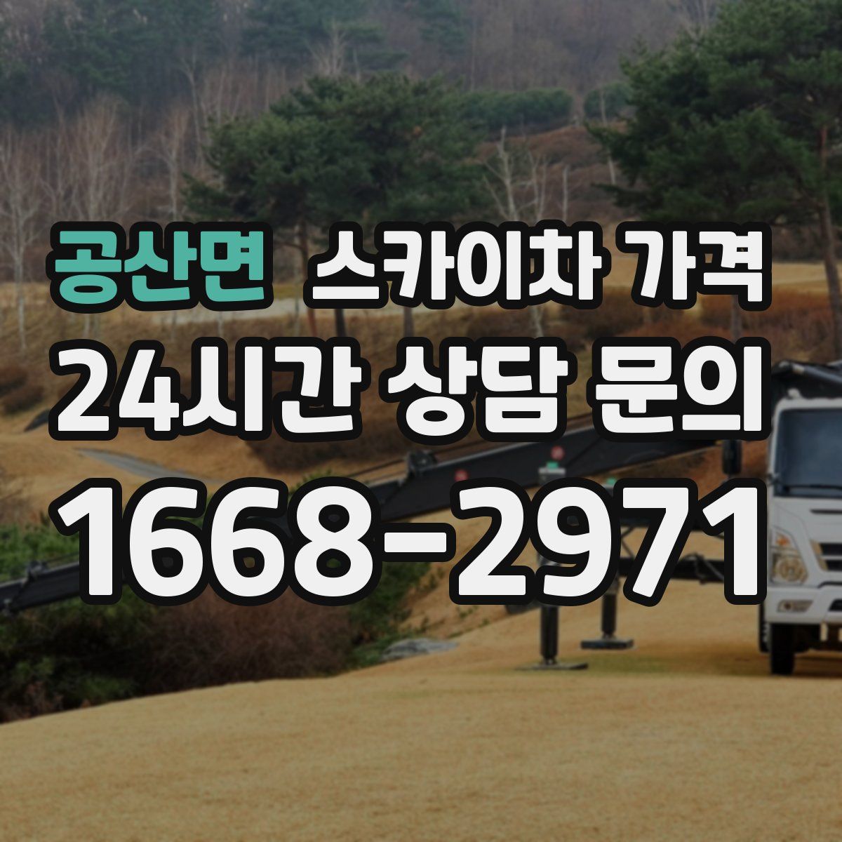 공산면 스카이차 가격