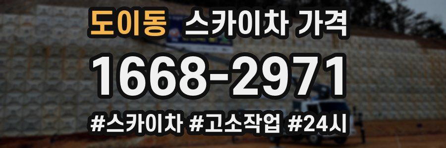 도이동 스카이차 가격