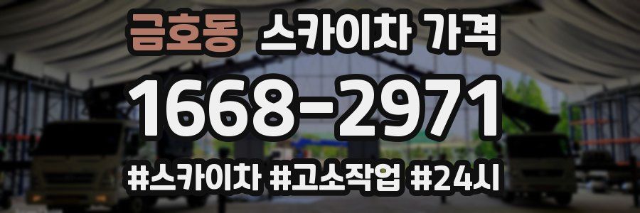 금호동 스카이차 가격