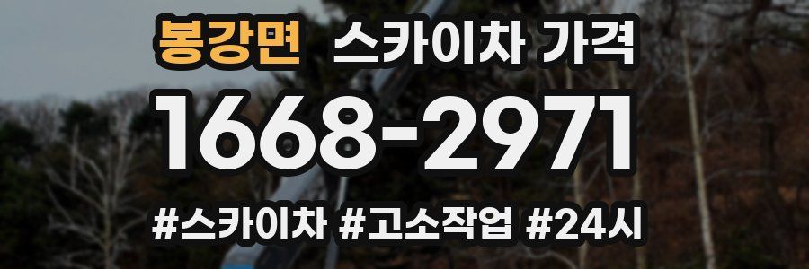 봉강면 스카이차 가격