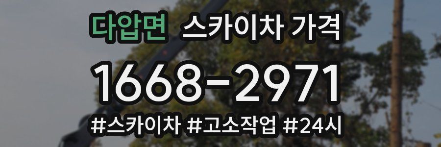 다압면 스카이차 가격