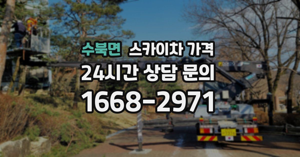 수북면 스카이차 가격