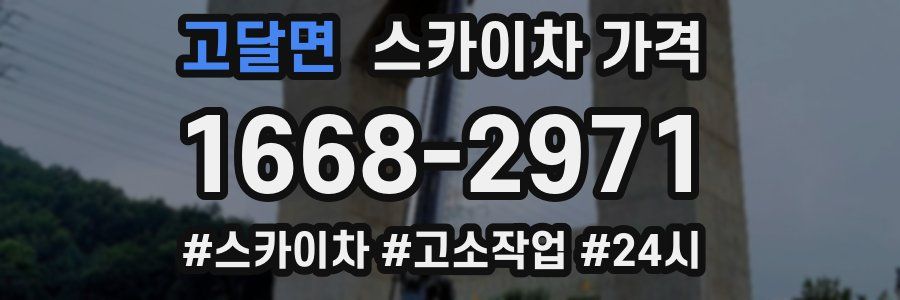 고달면 스카이차 가격