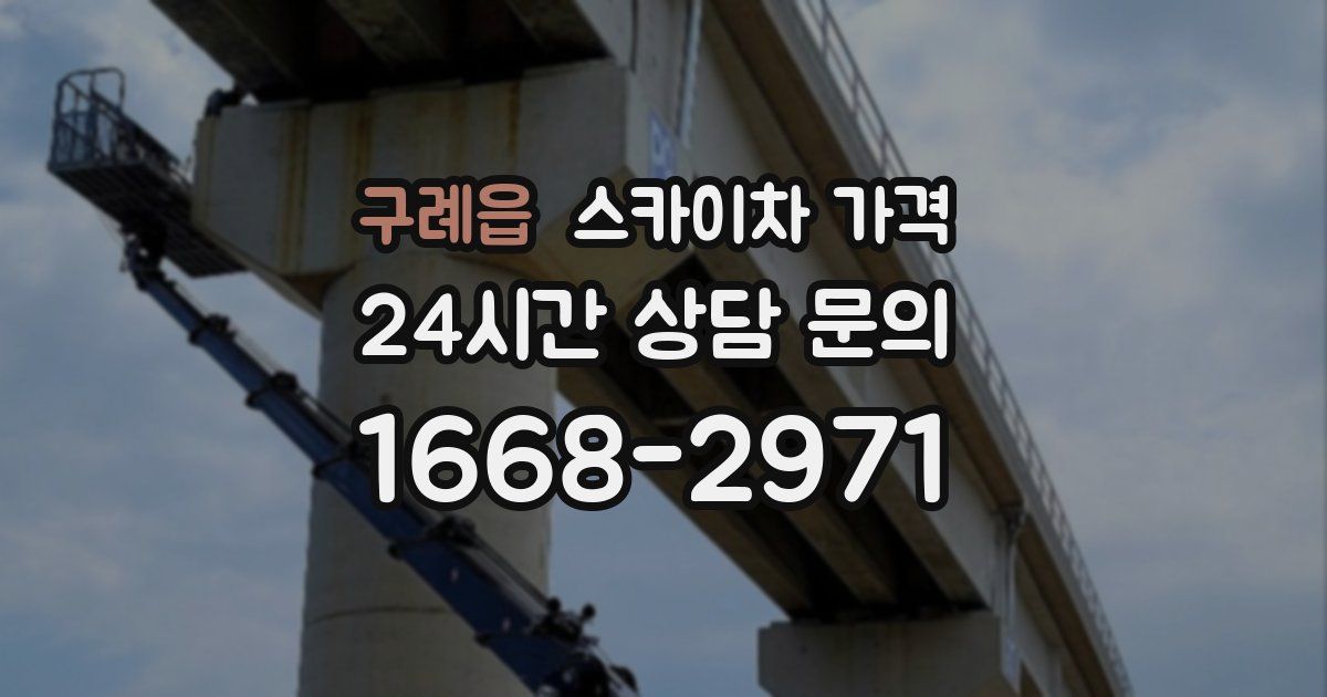 구례읍 스카이차 가격