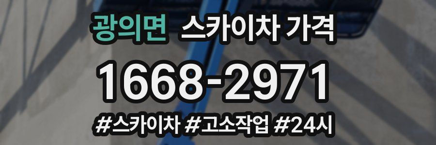 광의면 스카이차 가격