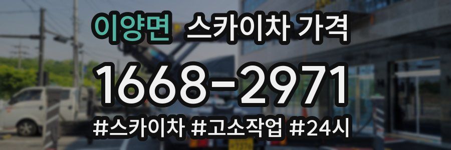 이양면 스카이차 가격