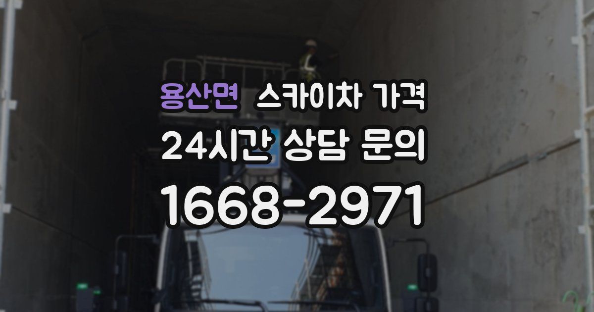 용산면 스카이차 가격