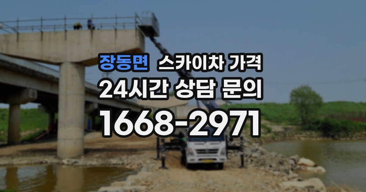 장동면 스카이차 가격