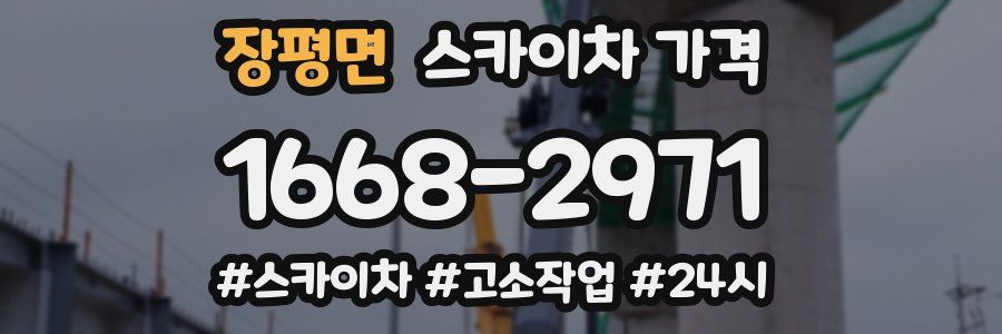 장평면 스카이차 가격