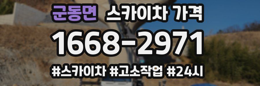 군동면 스카이차 가격