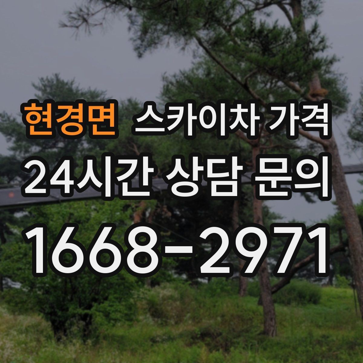 현경면 스카이차 가격 반나절 작업이 되는 순간은 언제일까