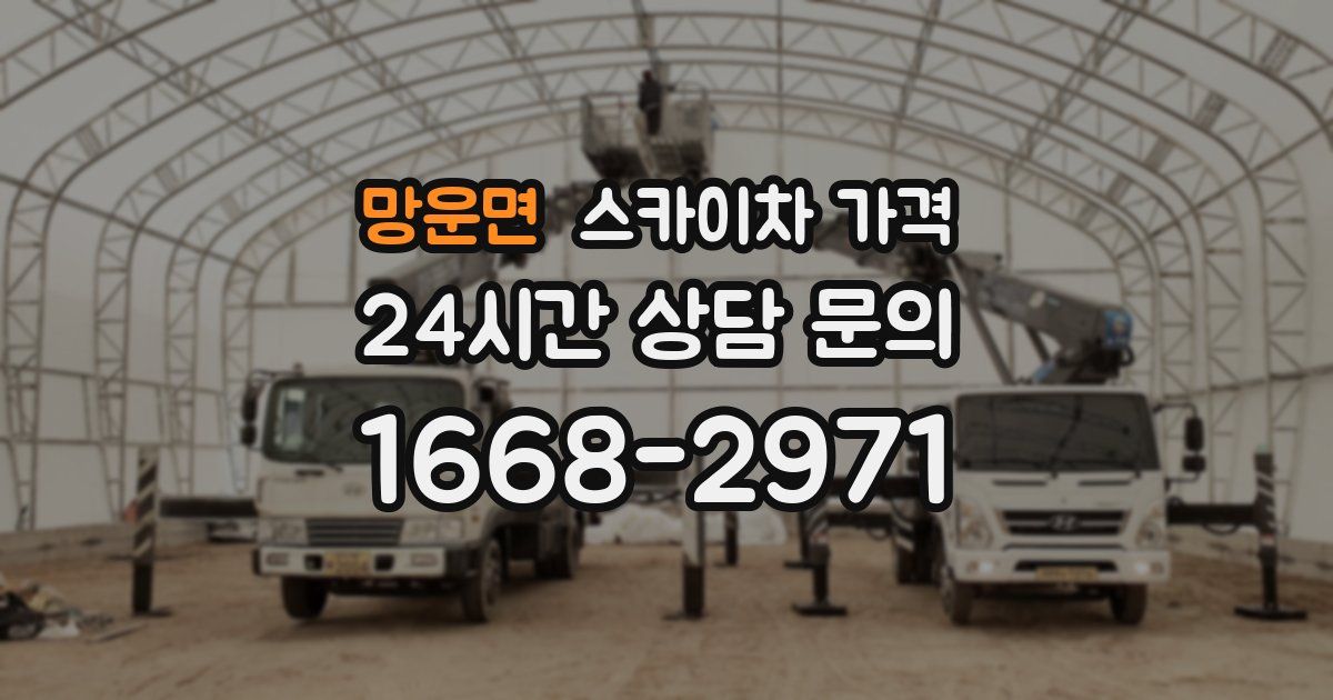 망운면 스카이차 가격