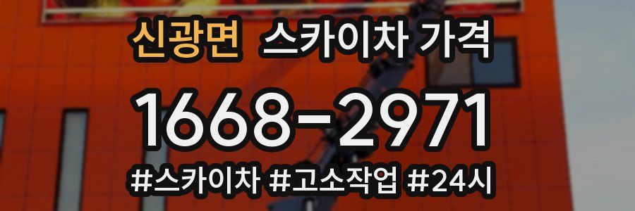 신광면 스카이차 가격