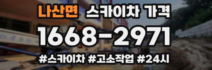 나산면 스카이차 가격