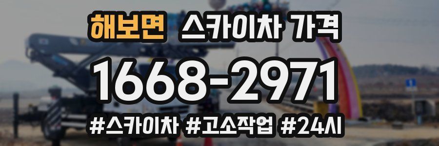 해보면 스카이차 가격