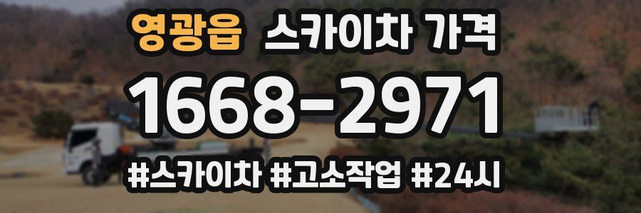 영광읍 스카이차 가격