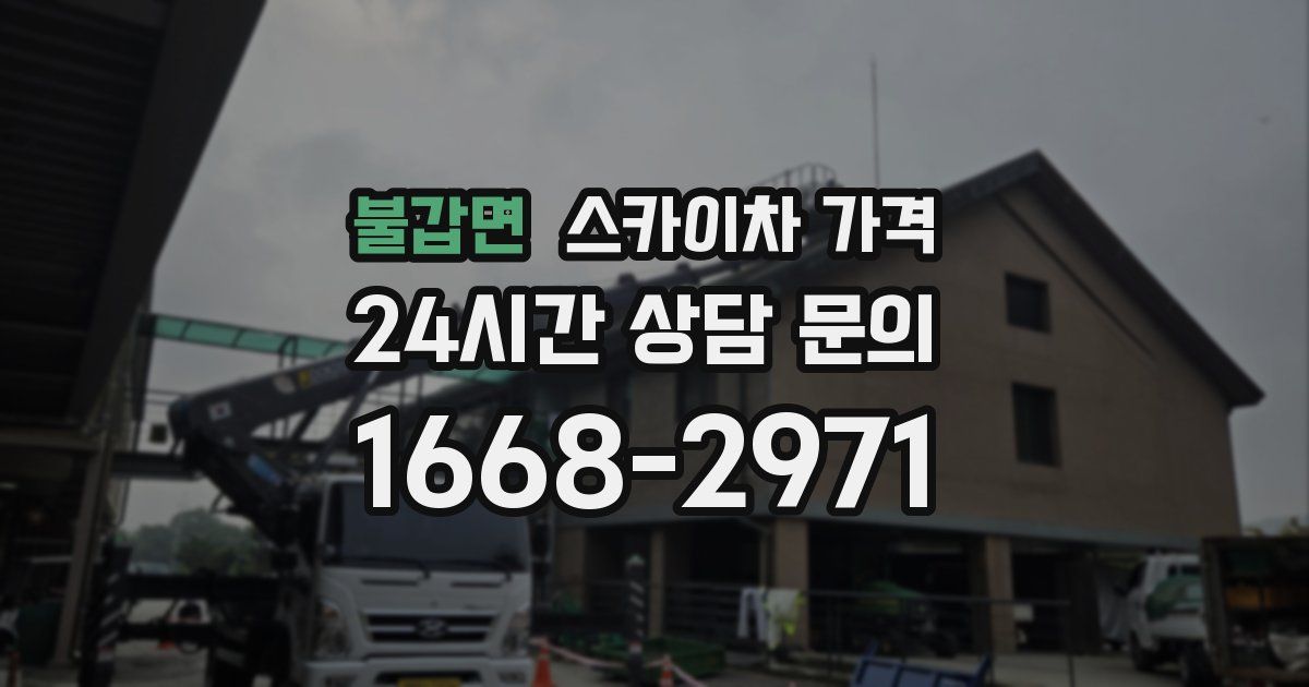 불갑면 스카이차 가격