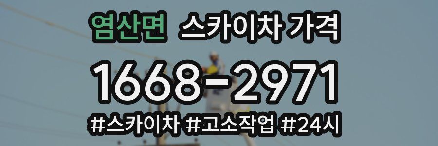 염산면 스카이차 가격