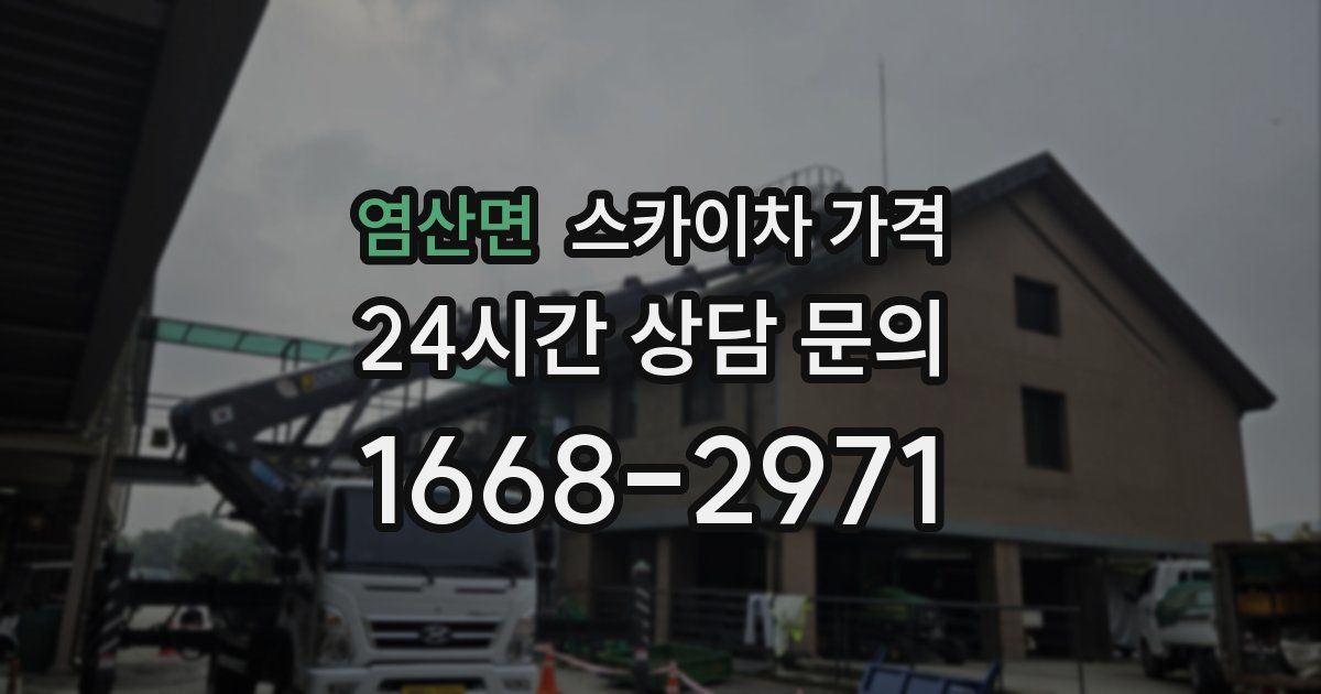 염산면 스카이차 가격