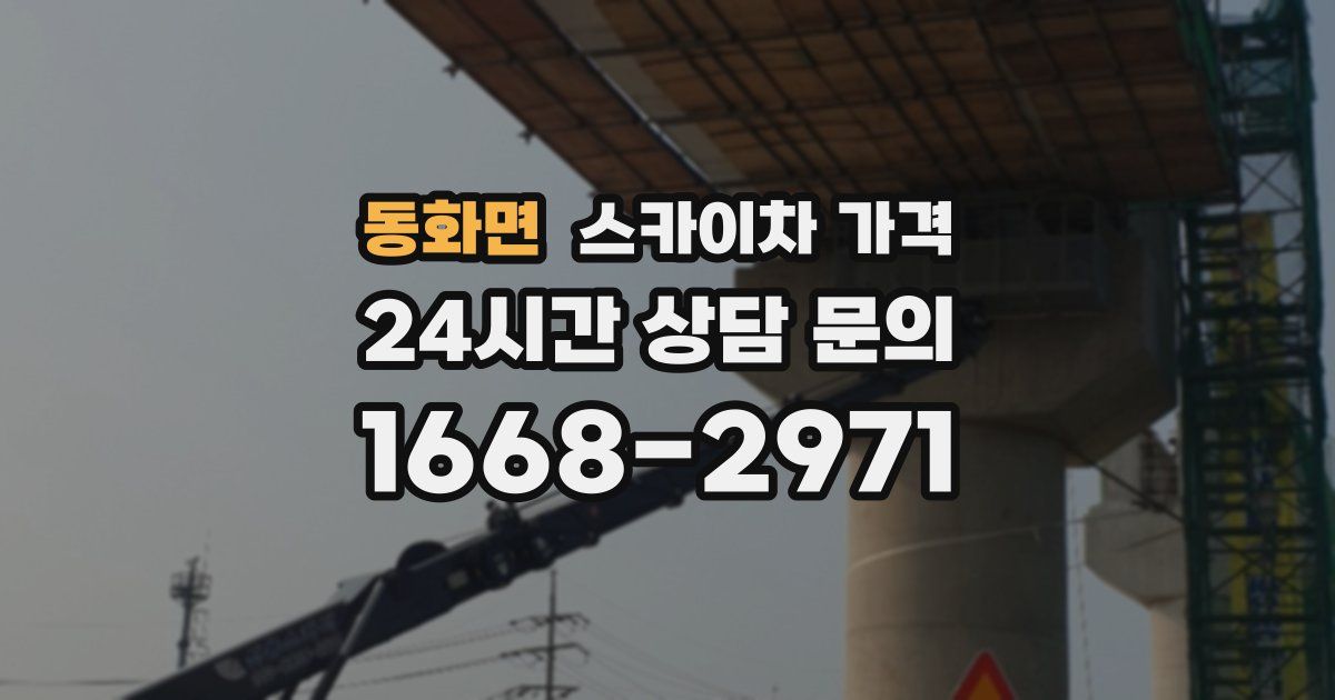 동화면 스카이차 가격