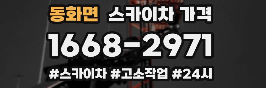 동화면 스카이차 가격