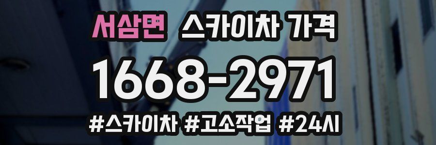 서삼면 스카이차 가격