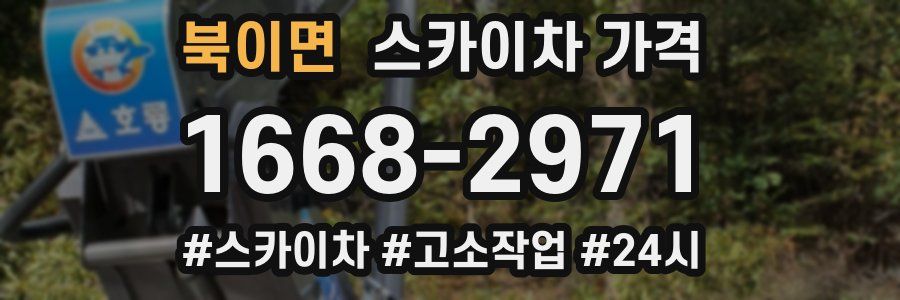 북이면 스카이차 가격