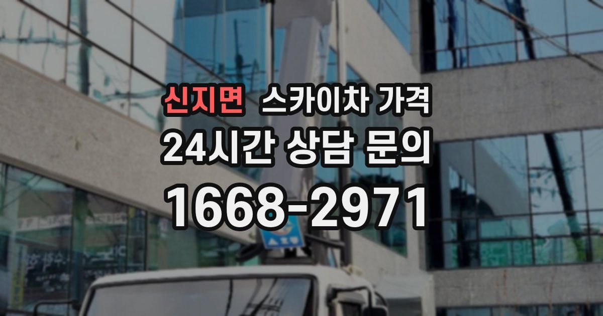 신지면 스카이차 가격