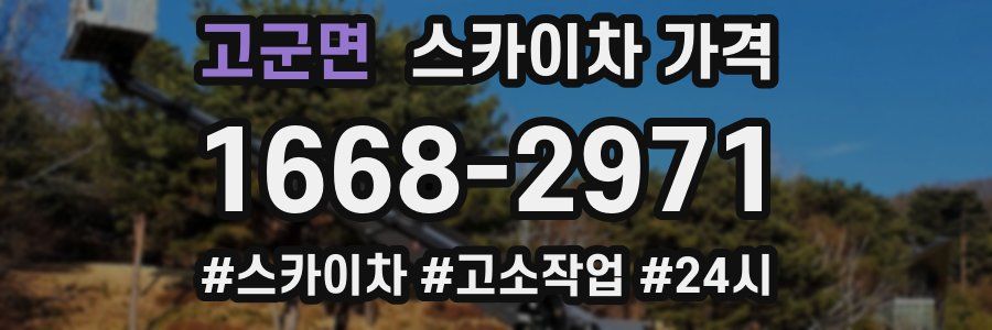 고군면 스카이차 가격