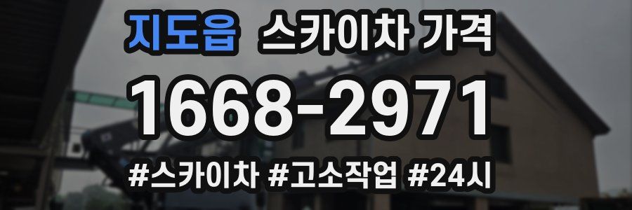 지도읍 스카이차 가격