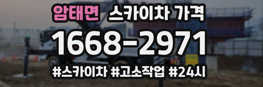 암태면 스카이차 가격