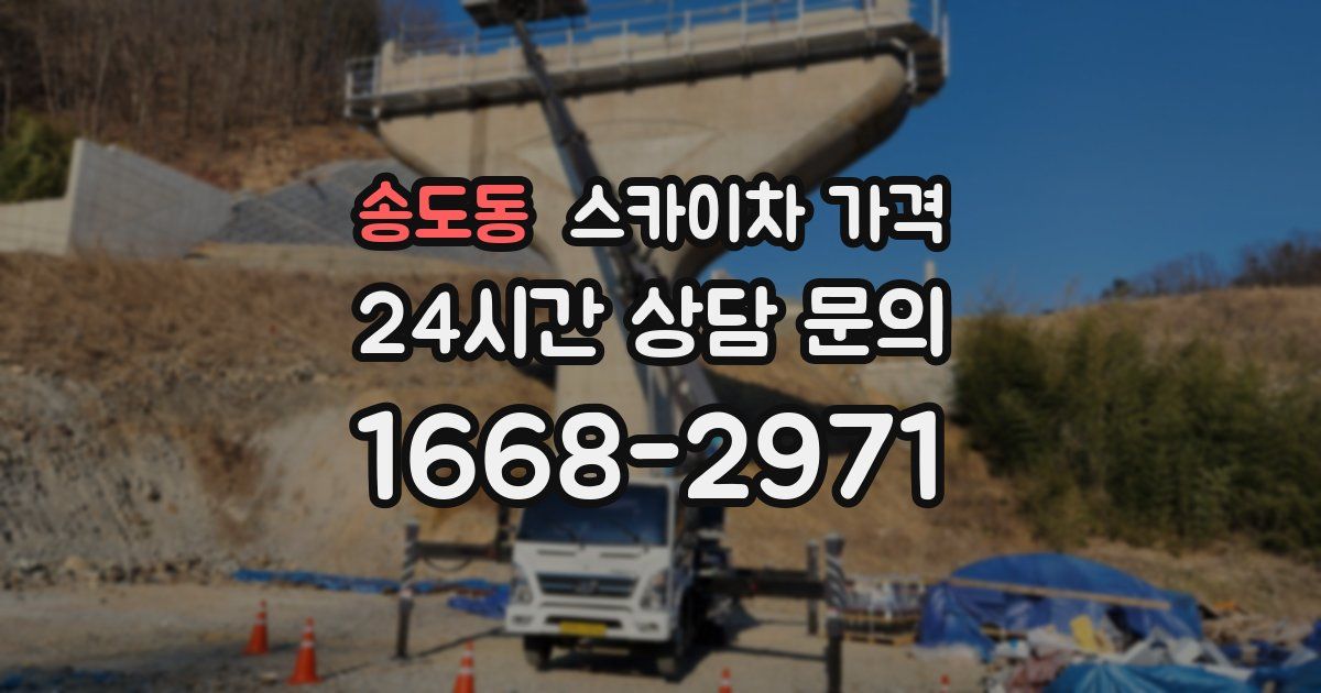 송도동 스카이차 가격