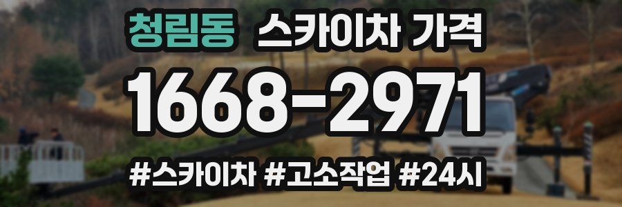 청림동 스카이차 가격