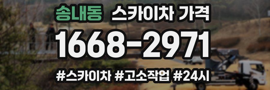 송내동 스카이차 가격