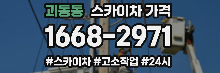 괴동동 스카이차 가격