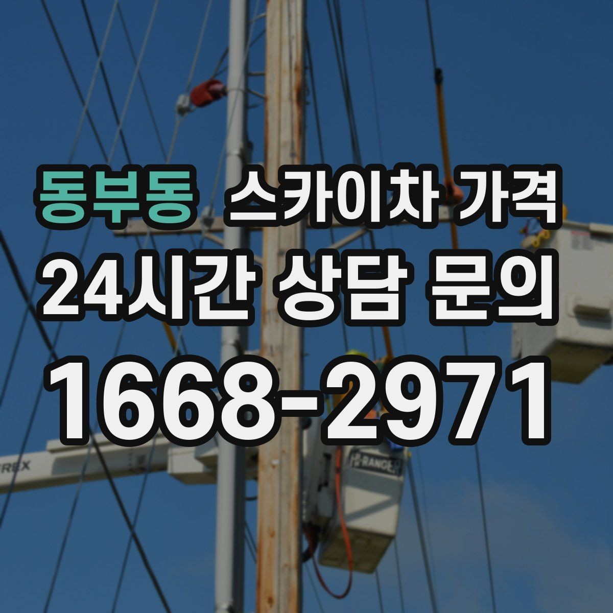 동부동 스카이차 가격 케이블 정리만으로도 시간이 꽤 걸릴 수 있어요