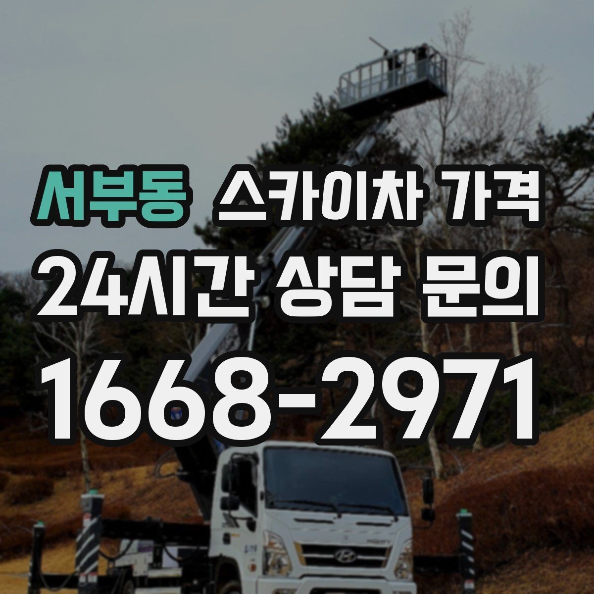서부동 스카이차 가격 '너무 싼 견적'이 불안한 이유