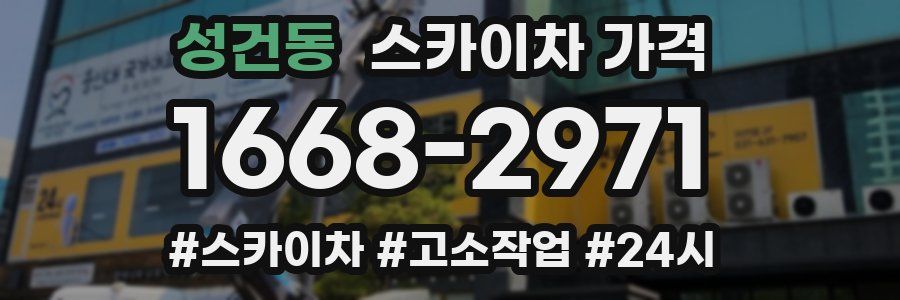 성건동 스카이차 가격