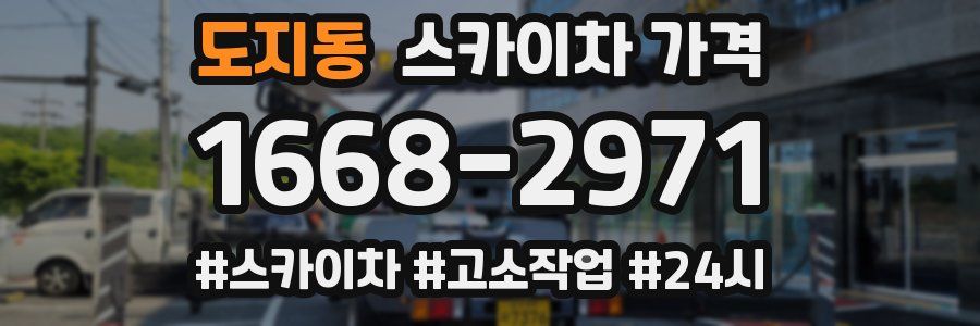 도지동 스카이차 가격