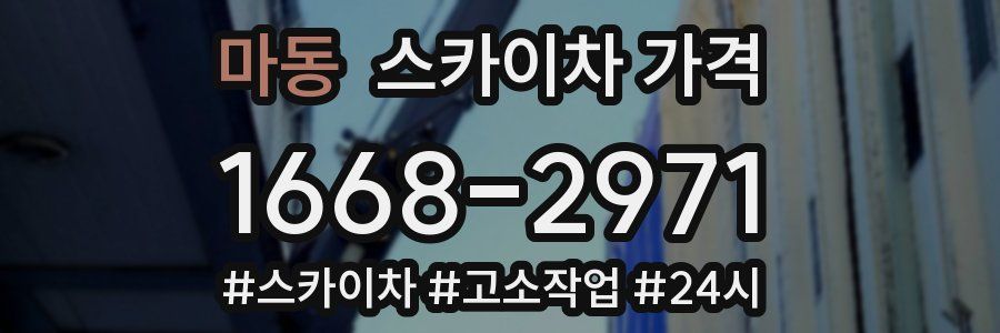 마동 스카이차 가격