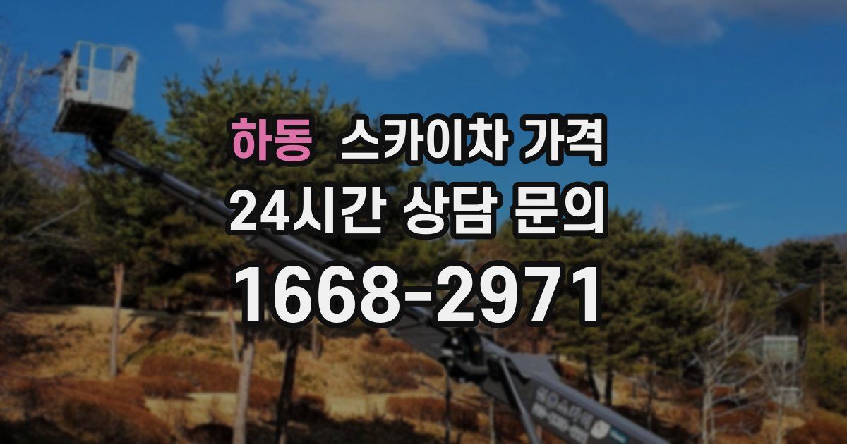 하동 스카이차 가격