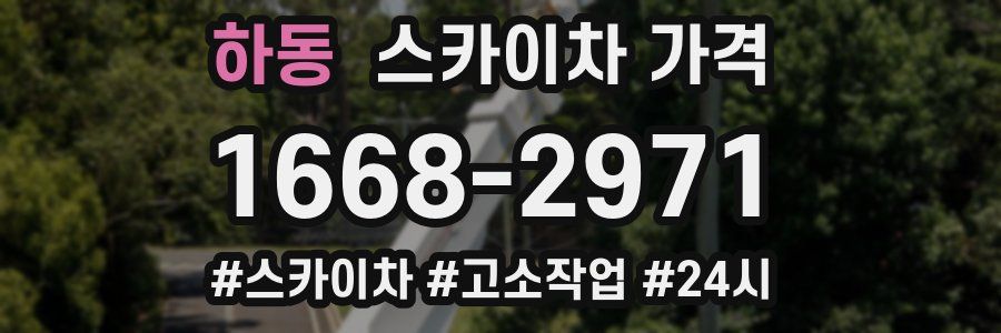 하동 스카이차 가격