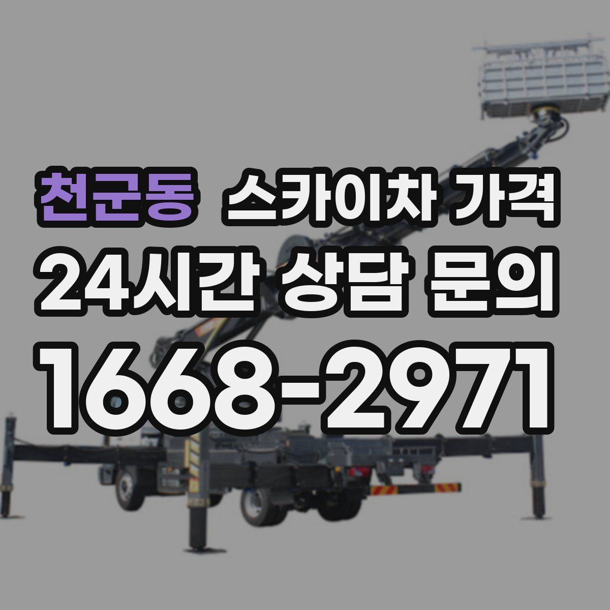 천군동 스카이차 가격