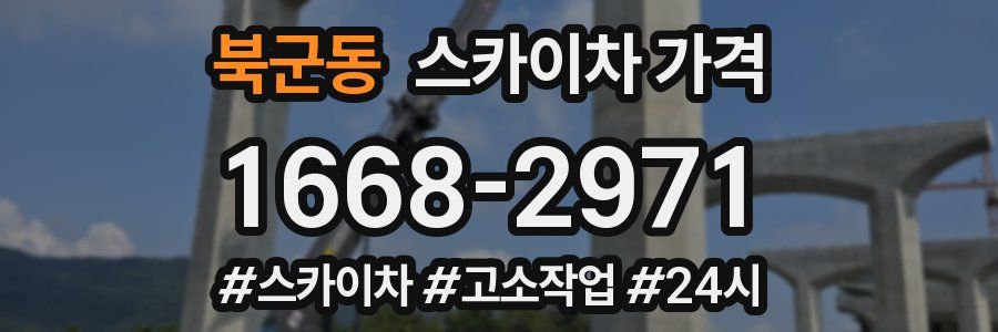 북군동 스카이차 가격