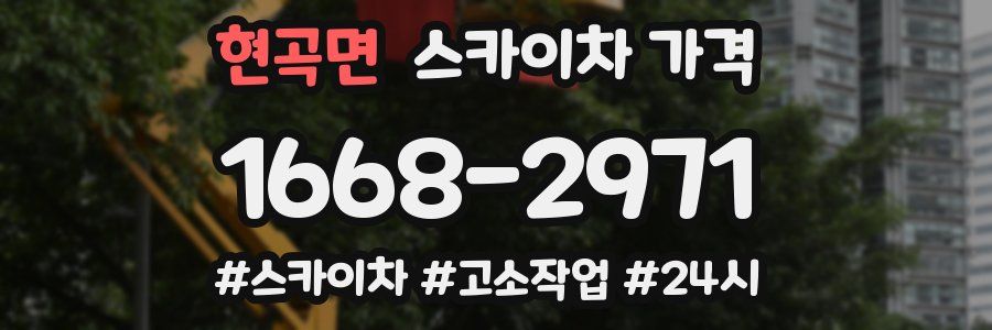 현곡면 스카이차 가격